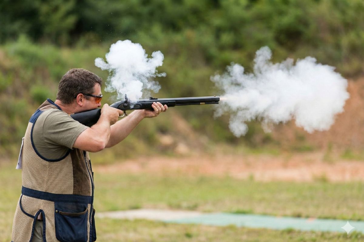 Broń czarnoprochowa bez pozwolenia obrazek poradnikowy, replika na tle przepisów