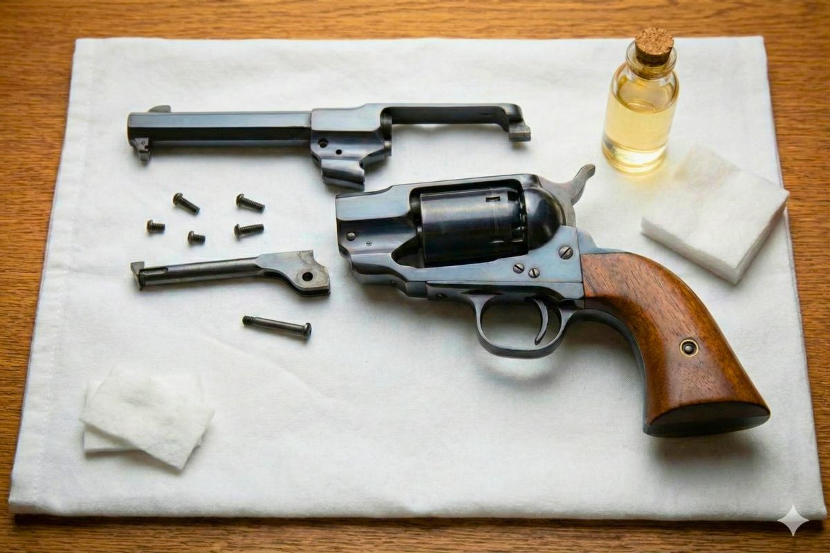 Przybory i bezpieczeństwo przy czyszczeniu broni czarnoprochowej krok po kroku