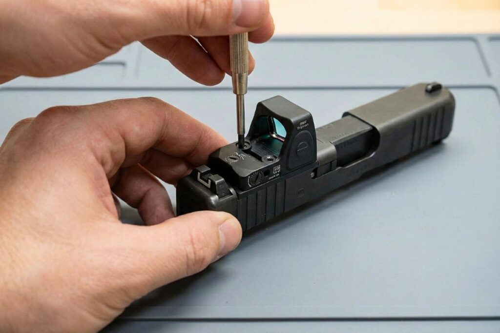 Jak poprawnie zamontować kolimator na pistolecie
