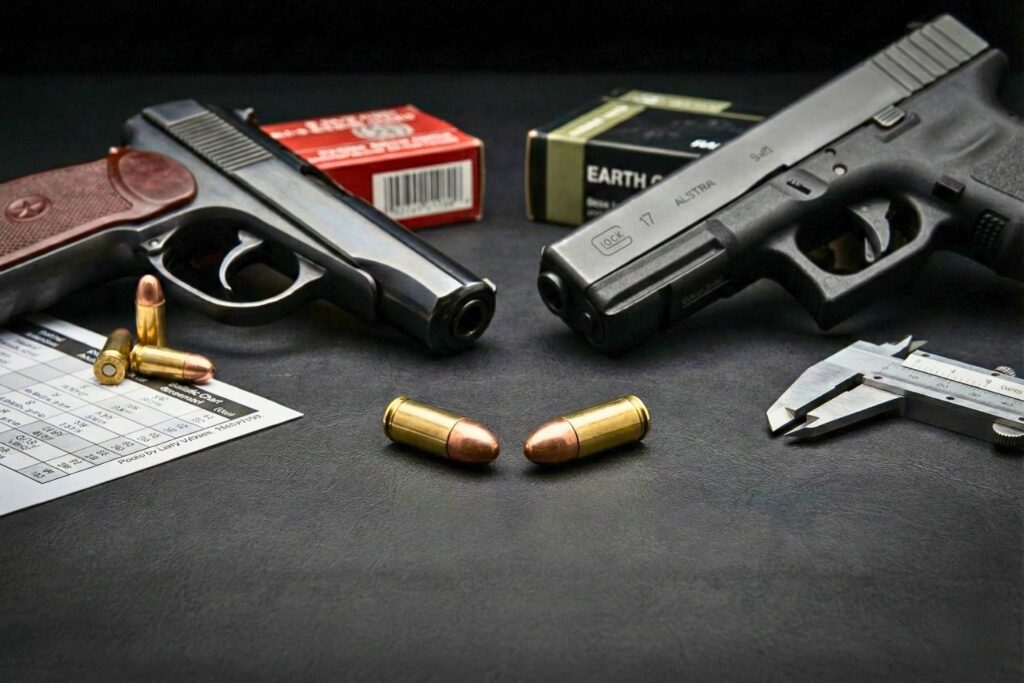 9×18 Makarov czy 9×19 Luger Porównujemy kluczowe różnice popularnych kalibrów do pistoletów.