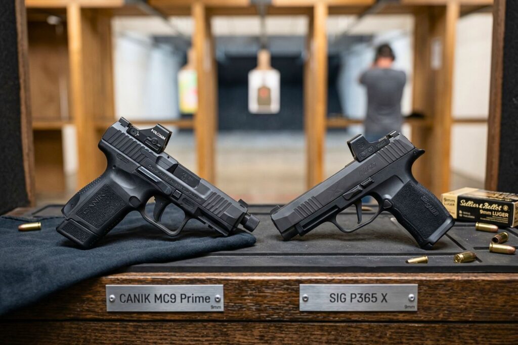 Porównanie Canik MC9 Prime vs SIG P365 X – który wybrać
