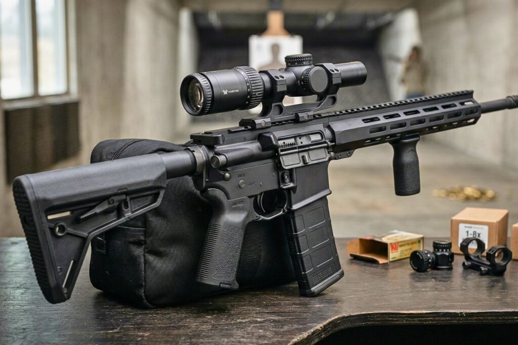 Porównanie LPVO 1-6x, 1-8x i 1-10x. Jak wybrać lunetę biegową do AR-15