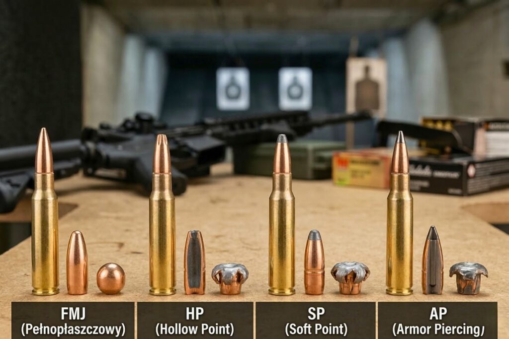 Rodzaje pocisków FMJ, HP, SP, AP – który typ amunicji wybrać