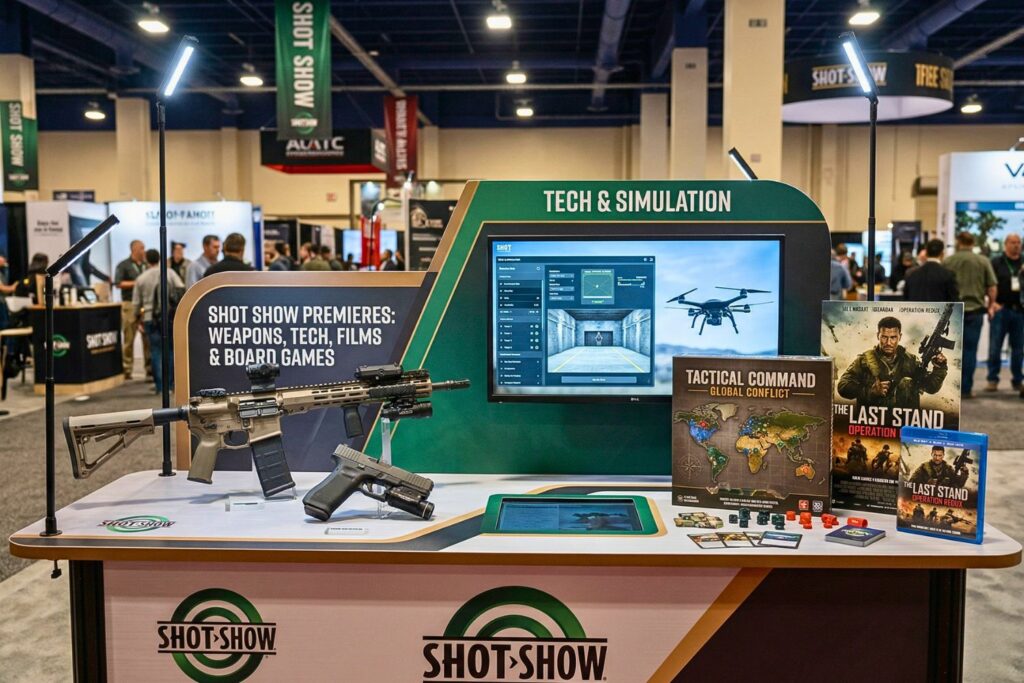 SHOT Show premiery broni, technologie, filmy i gry planszowe